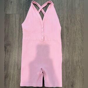 Active pink romper